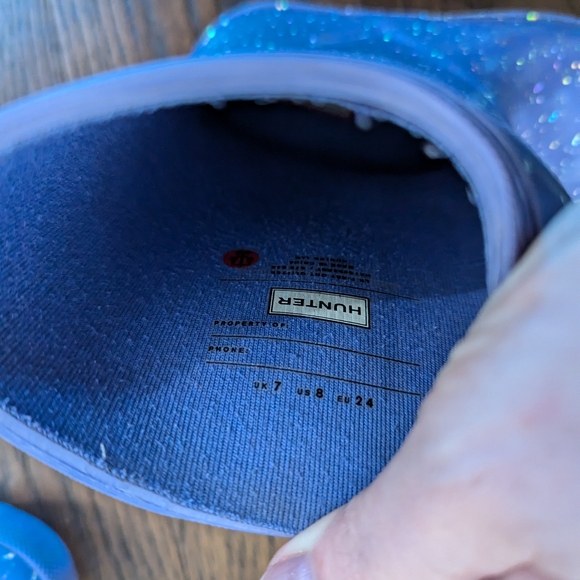 Hunter Kids purple Glitter Rain Boots - Picture 6 of 8
